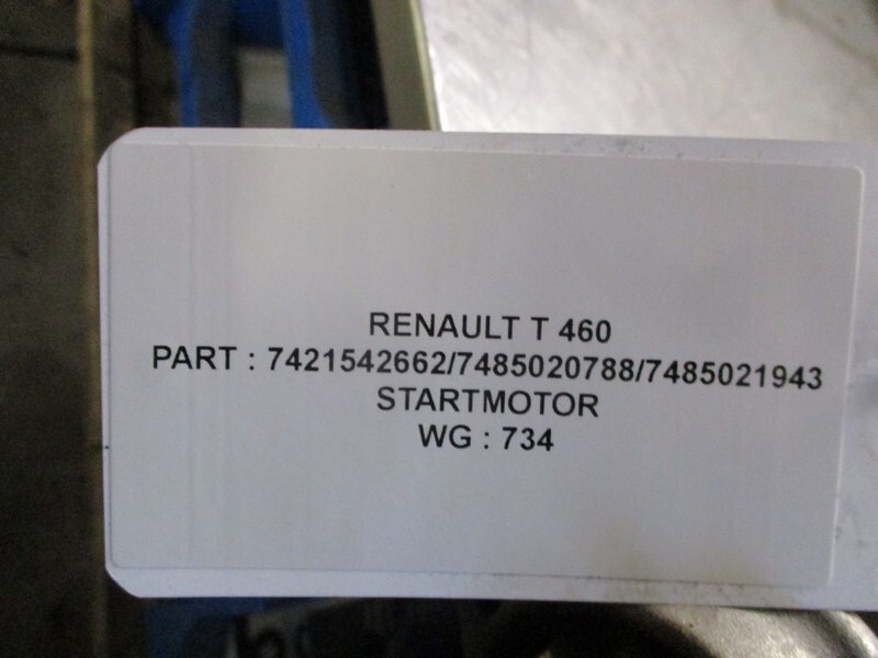 Renault 7421542662/7485020788/7485021943 T 460 Euro 6 model 2018 - Starter for Truck: picture 3 Renault 7421542662/7485020788/7485021943 T 460 Euro 6 model 2018 - Starter for Truck: picture 3