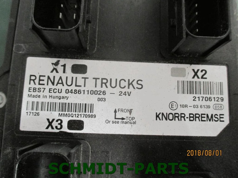 Renault 7421706129 7421924965 EBS7 ECU Regeleenheid RENAULT T 460 EURO 6 - Electrical system for Truck: picture 5 Renault 7421706129 7421924965 EBS7 ECU Regeleenheid RENAULT T 460 EURO 6 - Electrical system for Truck: picture 5