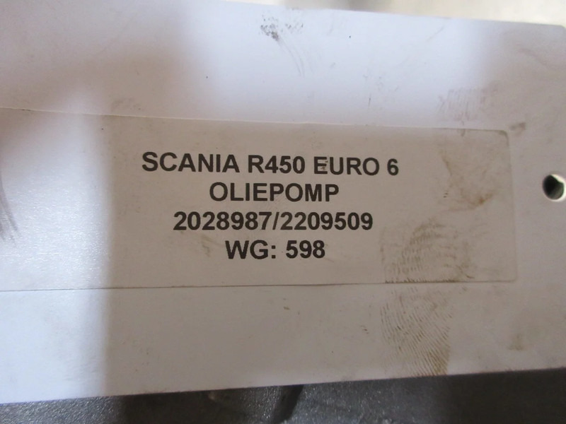 Scania R450 2028987/2209509 OLIEPOMP EURO 6 - Oil pump for Truck: picture 5 Scania R450 2028987/2209509 OLIEPOMP EURO 6 - Oil pump for Truck: picture 5