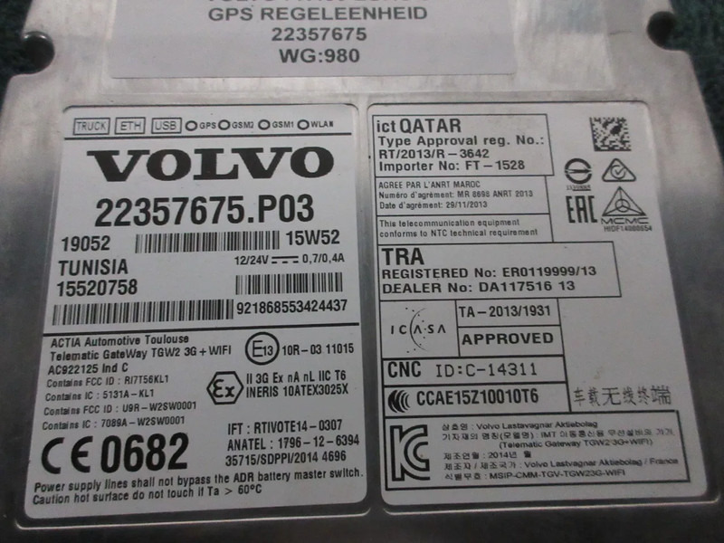 Volvo 22357675 REGELEENHEID VOLVO FH 460 EURO 6 MODEL 2018 - Electrical system for Truck: picture 5 Volvo 22357675 REGELEENHEID VOLVO FH 460 EURO 6 MODEL 2018 - Electrical system for Truck: picture 5