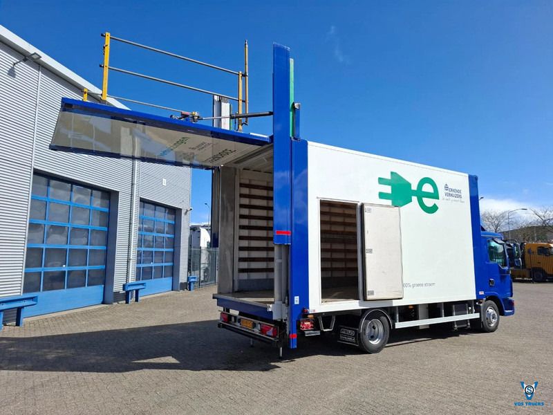 MAN E-TGL 8.180 / 100% ELECTRIC / ONLY:1777 KM / 150KW / NL MOVING TRUCK / LOADING PLATFORM / STAMPS / AUTOMATIC / 2010 - Box truck, Electric truck: picture 1 MAN E-TGL 8.180 / 100% ELECTRIC / ONLY:1777 KM / 150KW / NL MOVING TRUCK / LOADING PLATFORM / STAMPS / AUTOMATIC / 2010 - Box truck, Electric truck: picture 1