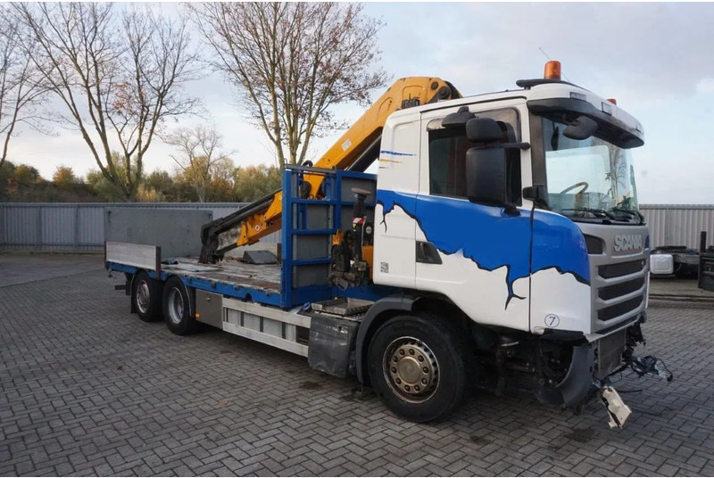 Scania G490 / ENGINE RUNNING / RETARDER / EFFER 255-5S CRANE REMOTE / PLATFORM / FULL-AIR / AUTOMATIC / EURO-6 / 2014 - Crane truck: picture 4 Scania G490 / ENGINE RUNNING / RETARDER / EFFER 255-5S CRANE REMOTE / PLATFORM / FULL-AIR / AUTOMATIC / EURO-6 / 2014 - Crane truck: picture 4