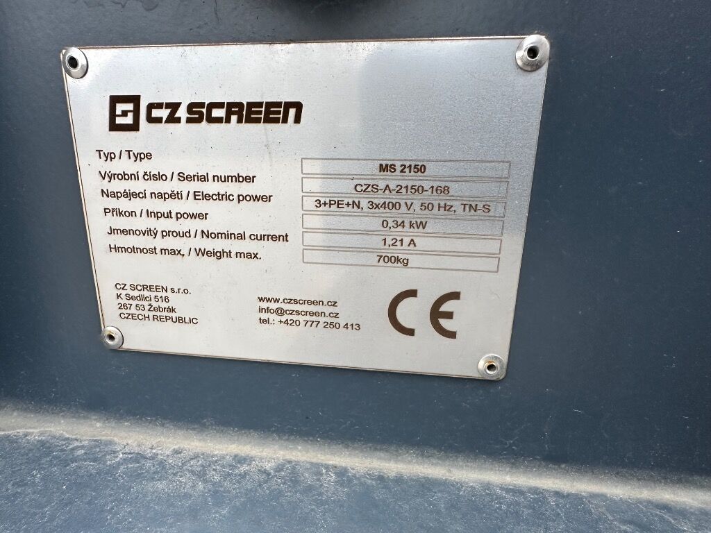 CZ Screen MS 2150 Demo sorter anlæg - Crusher: picture 3 CZ Screen MS 2150 Demo sorter anlæg - Crusher: picture 3