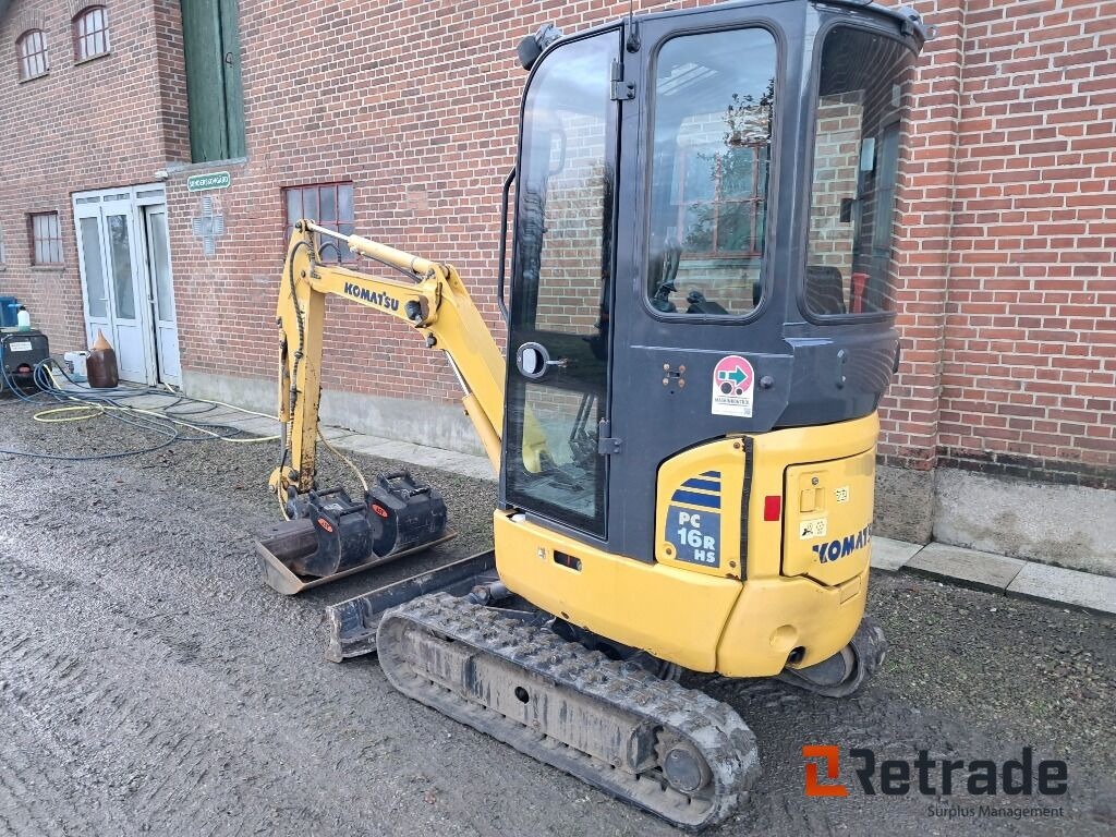 Minigraver Komatsu PC16R-3HS Lavt timetal! - Construction machinery: picture 5 Minigraver Komatsu PC16R-3HS Lavt timetal! - Construction machinery: picture 5