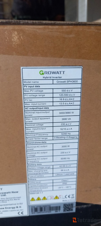 Growat SPH3600 Inverter. - Industrial equipment: picture 5 Growat SPH3600 Inverter. - Industrial equipment: picture 5
