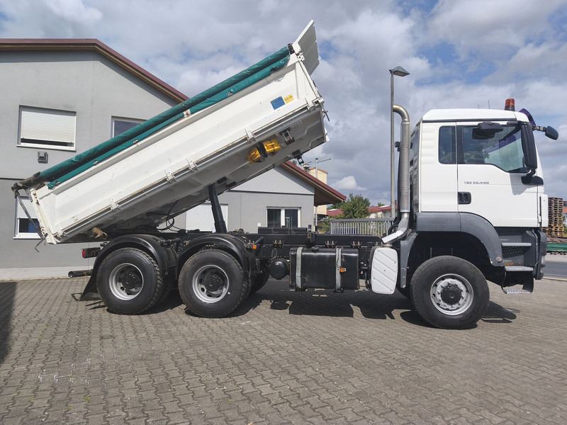 Tipper MAN TGS 26.400 6x6 GL Meiller Dreiseitenkipper Bordmatik Plane Euro: picture 8
