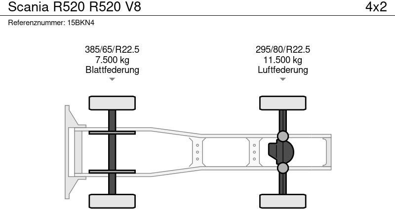 Tractor unit Scania R520 R520 V8: picture 20