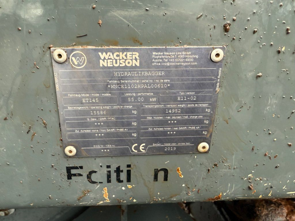Leasing of Wacker Neuson Crawler ET145 Wacker Neuson Crawler ET145: picture 15 Leasing of Wacker Neuson Crawler ET145 Wacker Neuson Crawler ET145: picture 15