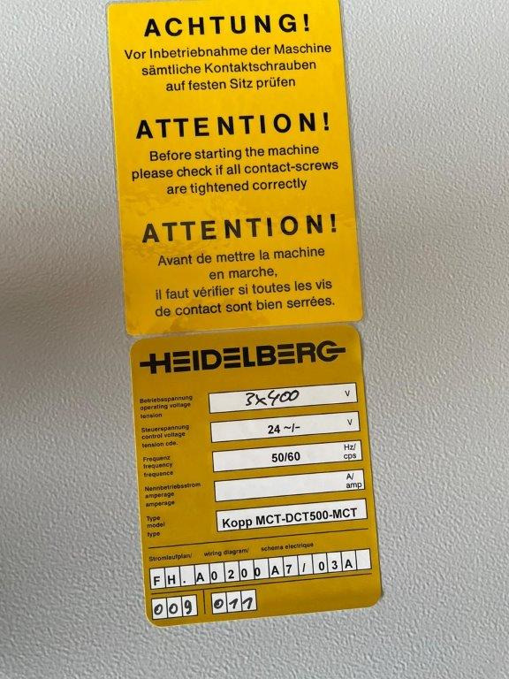 Heidelberg Stahlfolder MCT-DCT500-MCT coupling module - Folding machine: picture 2 Heidelberg Stahlfolder MCT-DCT500-MCT coupling module - Folding machine: picture 2