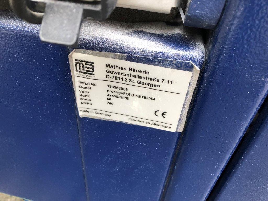 Folding machine Mathias Bäuerle Prestige FoldNet 52-4-4-FSA-AM 52 buckle plate folding machine: picture 6