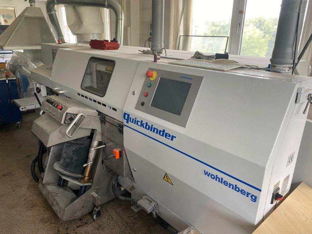 Perfect Binder Wohlenberg Quickbinder with Hotmelt, PUR and Gazing unit - Binding machine: picture 1 Perfect Binder Wohlenberg Quickbinder with Hotmelt, PUR and Gazing unit - Binding machine: picture 1