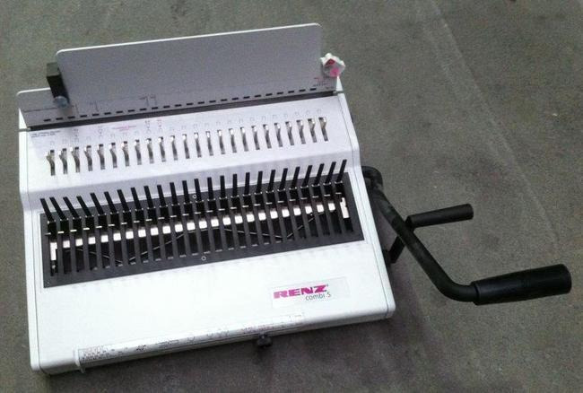 Renz Combi S punching and binding machine - Binding machine: picture 1 Renz Combi S punching and binding machine - Binding machine: picture 1