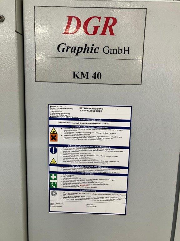 Book on Demand Perfect Binder - spine gluing station DGR Graphic KM 40 - Binding machine: picture 4 Book on Demand Perfect Binder - spine gluing station DGR Graphic KM 40 - Binding machine: picture 4