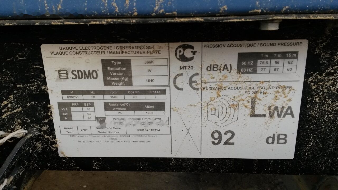 SDMO 70 kVa John Deere - Generator set: picture 2 SDMO 70 kVa John Deere - Generator set: picture 2