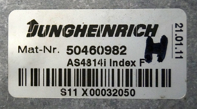 Jungheinrich 50460982 | Hef regeling Lifting controller AS4814i index F from ET - ECU for Material handling equipment: picture 2 Jungheinrich 50460982 | Hef regeling Lifting controller AS4814i index F from ET - ECU for Material handling equipment: picture 2