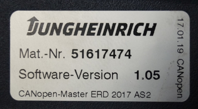 Jungheinrich 51226801 | Rij/hef/stuur regeling drive/lift/steering controller A - ECU for Material handling equipment: picture 3 Jungheinrich 51226801 | Rij/hef/stuur regeling drive/lift/steering controller A - ECU for Material handling equipment: picture 3