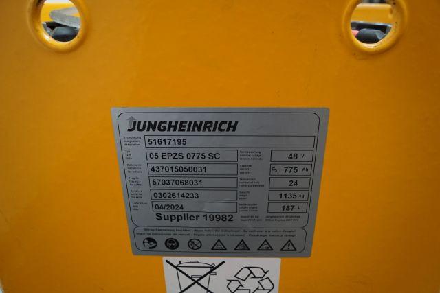 Jungheinrich unknown | Battery 48V775Ah 05-EPZS775SC Year 2024 weight 1135 kg sn  - Battery for Material handling equipment: picture 4 Jungheinrich unknown | Battery 48V775Ah 05-EPZS775SC Year 2024 weight 1135 kg sn  - Battery for Material handling equipment: picture 4