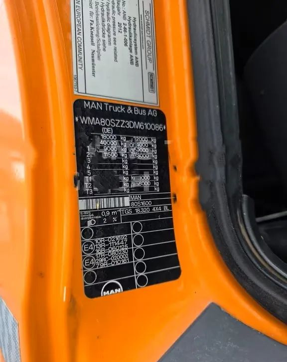 Tipper MAN TGS 18.320 4x4 – Wywrotka trójstronna Meiller + Kran HIAB | Komunalny | Euro 5: picture 13 Tipper MAN TGS 18.320 4x4 – Wywrotka trójstronna Meiller + Kran HIAB | Komunalny | Euro 5: picture 13