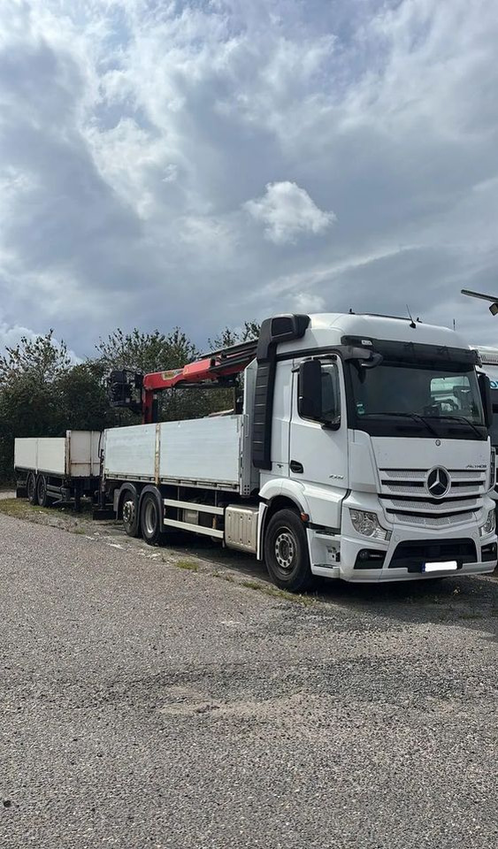 Mercedes-Benz ACTROS 2545 / 6x2 / HDS Palfinger PK 20.501 sterowany radiowo / Przyczepa w zestawie / Euro6/ Przebieg 340 000km - Dropside/ Flatbed truck, Crane truck: picture 1 Mercedes-Benz ACTROS 2545 / 6x2 / HDS Palfinger PK 20.501 sterowany radiowo / Przyczepa w zestawie / Euro6/ Przebieg 340 000km - Dropside/ Flatbed truck, Crane truck: picture 1