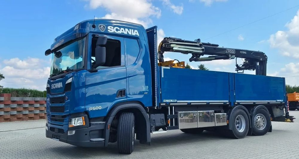 Scania R 500 6x2 z żurawiem Fassi F 215 AS – 2019 – Euro 6 –Retarder -Oś skrętna - Gotowa do pracy! - Crane truck, Dropside/ Flatbed truck: picture 1 Scania R 500 6x2 z żurawiem Fassi F 215 AS – 2019 – Euro 6 –Retarder -Oś skrętna - Gotowa do pracy! - Crane truck, Dropside/ Flatbed truck: picture 1