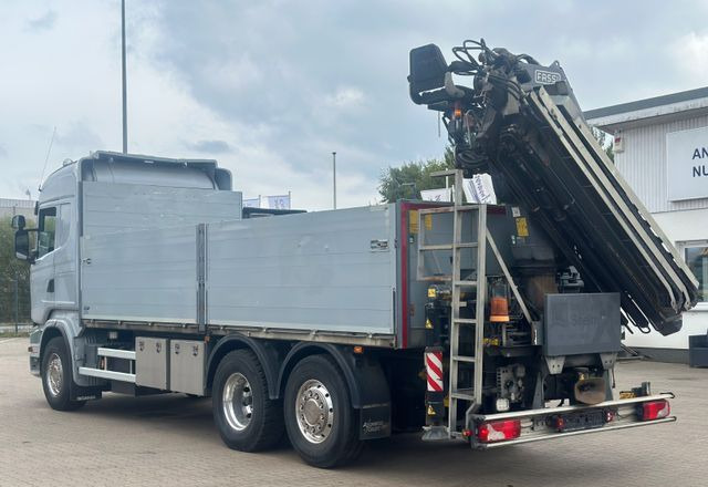 Scania R500 V8 6x2 |platforma budowlana z HDS FASSI F235 sterowanie radiowe | Euro5| Oś tylna: podnoszona i skrętna - Dropside/ Flatbed truck, Crane truck: picture 5 Scania R500 V8 6x2 |platforma budowlana z HDS FASSI F235 sterowanie radiowe | Euro5| Oś tylna: podnoszona i skrętna - Dropside/ Flatbed truck, Crane truck: picture 5