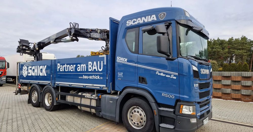 Scania Scania/ R 500/ 6x2 /Fassi F 215 AS - Dropside/ Flatbed truck, Crane truck: picture 2 Scania Scania/ R 500/ 6x2 /Fassi F 215 AS - Dropside/ Flatbed truck, Crane truck: picture 2