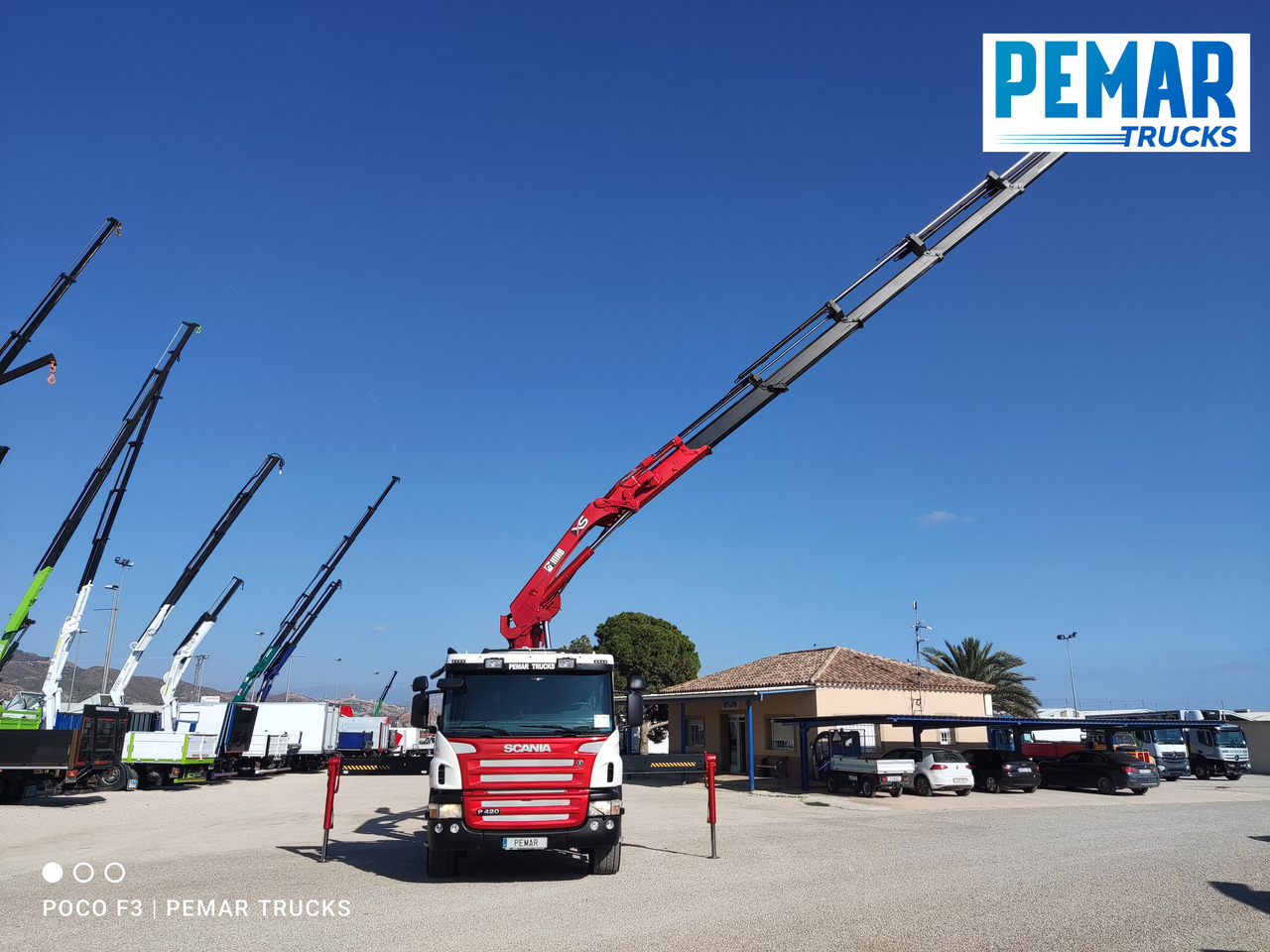 Crane truck SCANIA P 420 GRUA GANCHO MULTILIFT 6X2: picture 25