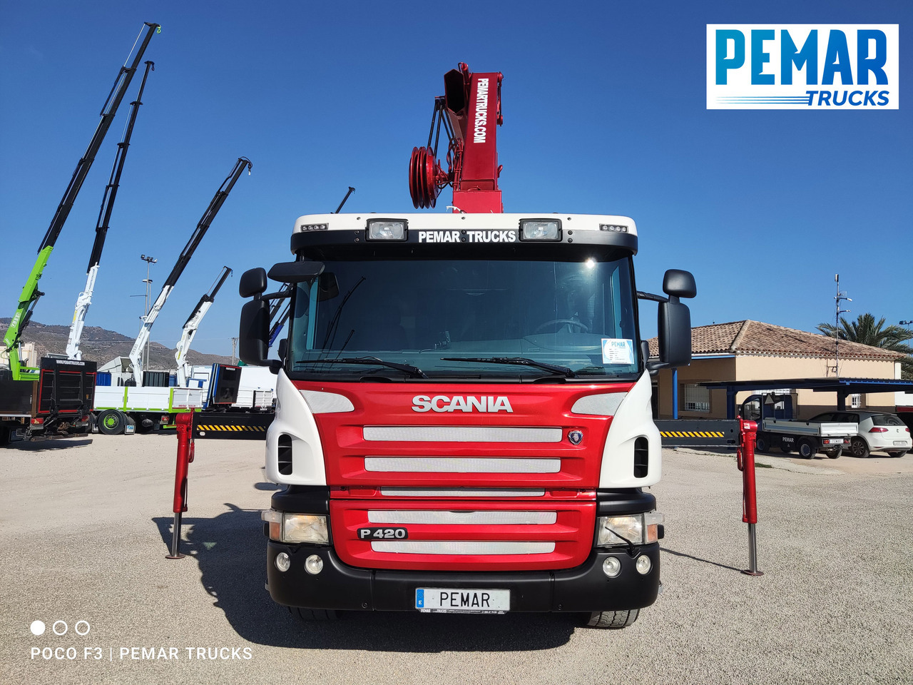 Crane truck SCANIA P 420 GRUA GANCHO MULTILIFT 6X2: picture 21