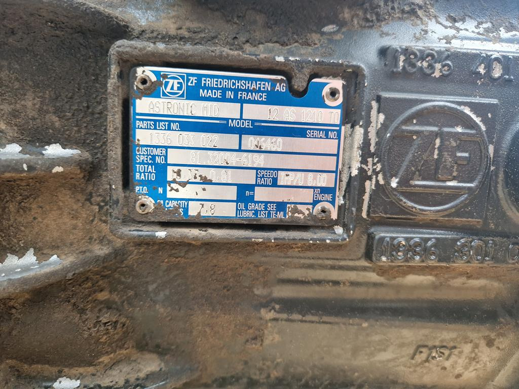 Gearbox for Truck ZF ASTRONIC MID 12AS 1210 TO: picture 6