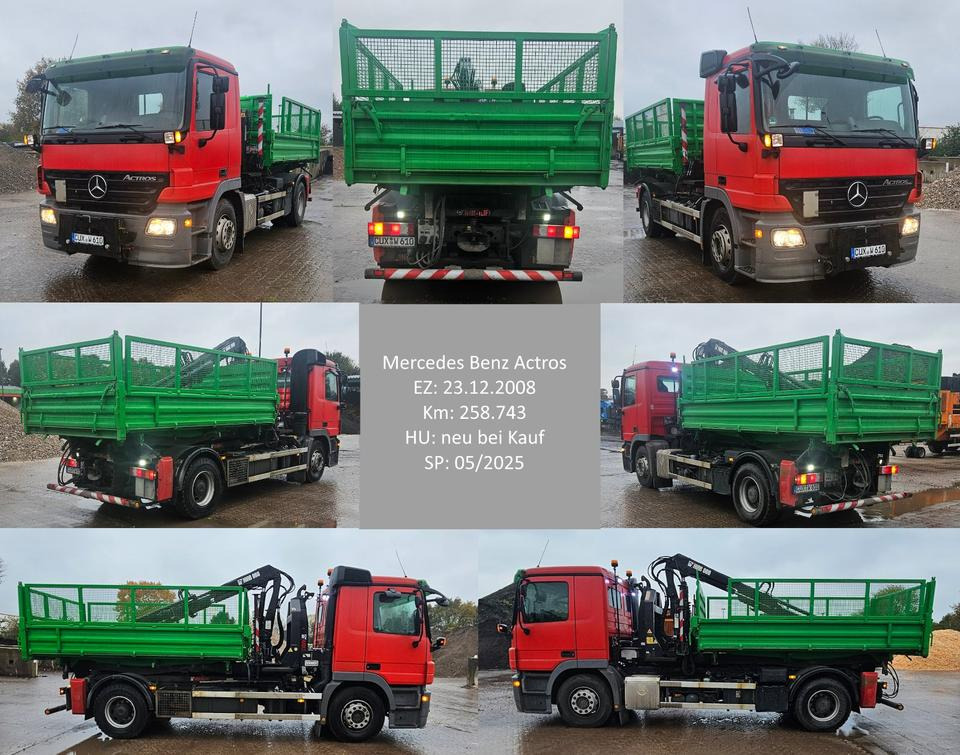 Mercedes Benz Actros | HIAB | Abroller | Kranwagen | 2008 - Dropside/ Flatbed truck: picture 1 Mercedes Benz Actros | HIAB | Abroller | Kranwagen | 2008 - Dropside/ Flatbed truck: picture 1