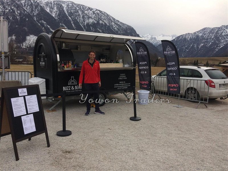 YOWON small fiberglass food vending trailer hot dog cart for Europe - Vending trailer: picture 2 YOWON small fiberglass food vending trailer hot dog cart for Europe - Vending trailer: picture 2