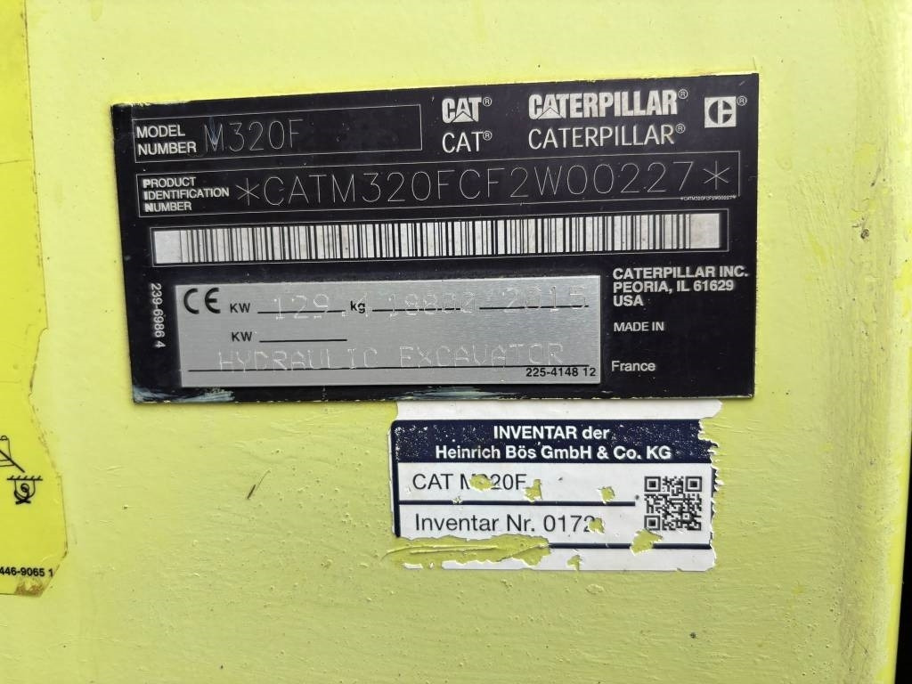 Wheel excavator CAT M 320 F: picture 8 Wheel excavator CAT M 320 F: picture 8