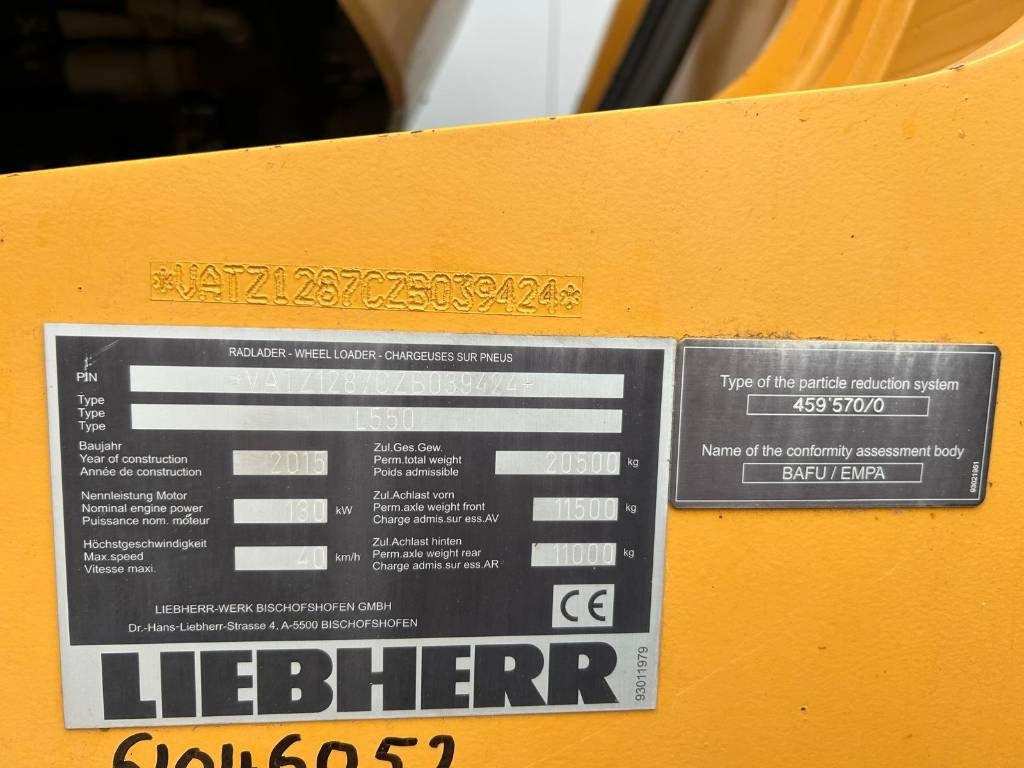 Leasing of Liebherr L 550 (Comes with High-tip - Mit Hochkipper)  Liebherr L 550 (Comes with High-tip - Mit Hochkipper): picture 14