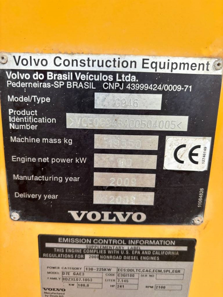 Volvo G 946 AWD (CE / Under Preparation) - Grader: picture 2 Volvo G 946 AWD (CE / Under Preparation) - Grader: picture 2