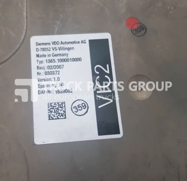 DAF 95XF EURO3, VIC2 electronic control unit 1639082 control unit - ECU for Truck: picture 2 DAF 95XF EURO3, VIC2 electronic control unit 1639082 control unit - ECU for Truck: picture 2