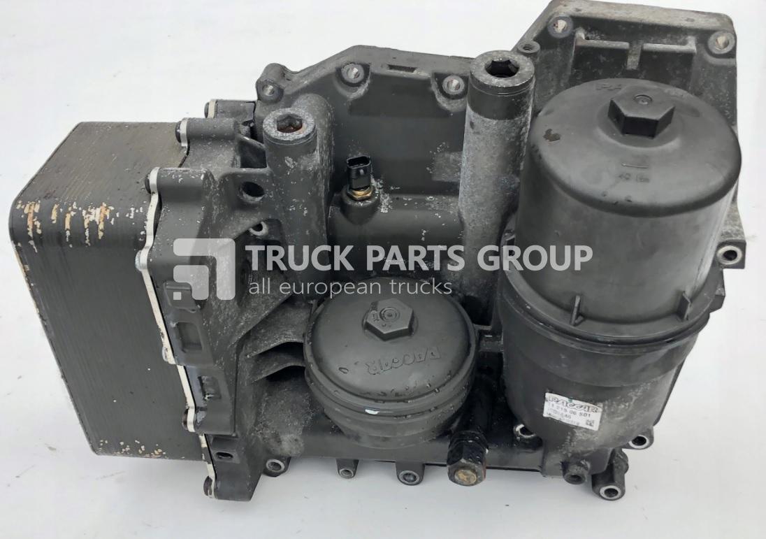DAF XF, XF, 106XF, EURO6. EURO 6 emission, oil filter housing, oil filter cooling, 1905846, 1905847, 1947292, 1926044, 1905846, MX13, MX11, lubrication system - Oil filter for Truck: picture 1 DAF XF, XF, 106XF, EURO6. EURO 6 emission, oil filter housing, oil filter cooling, 1905846, 1905847, 1947292, 1926044, 1905846, MX13, MX11, lubrication system - Oil filter for Truck: picture 1