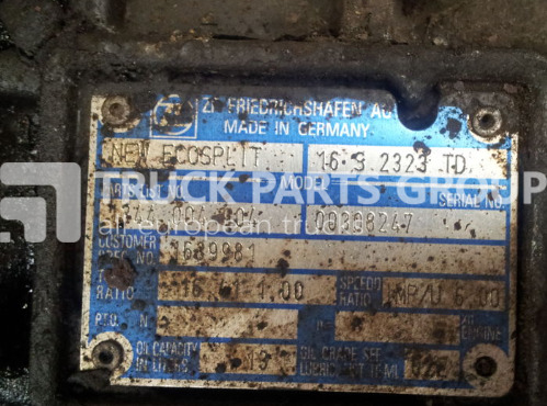 ZF 16S2323 TD gearbox - Gearbox for Truck: picture 1 ZF 16S2323 TD gearbox - Gearbox for Truck: picture 1