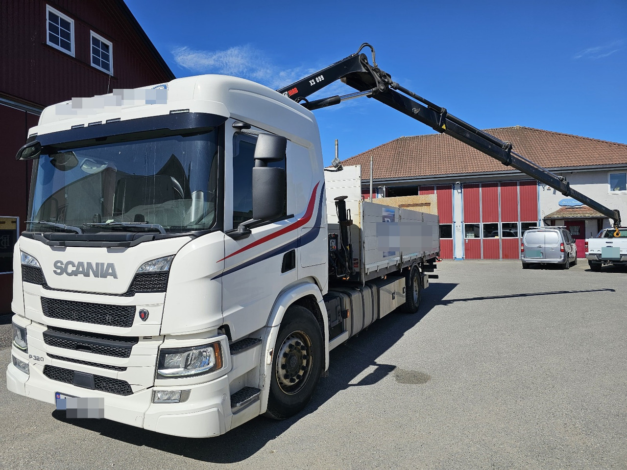 Scania P320 - Dropside/ Flatbed truck, Crane truck: picture 1 Scania P320 - Dropside/ Flatbed truck, Crane truck: picture 1