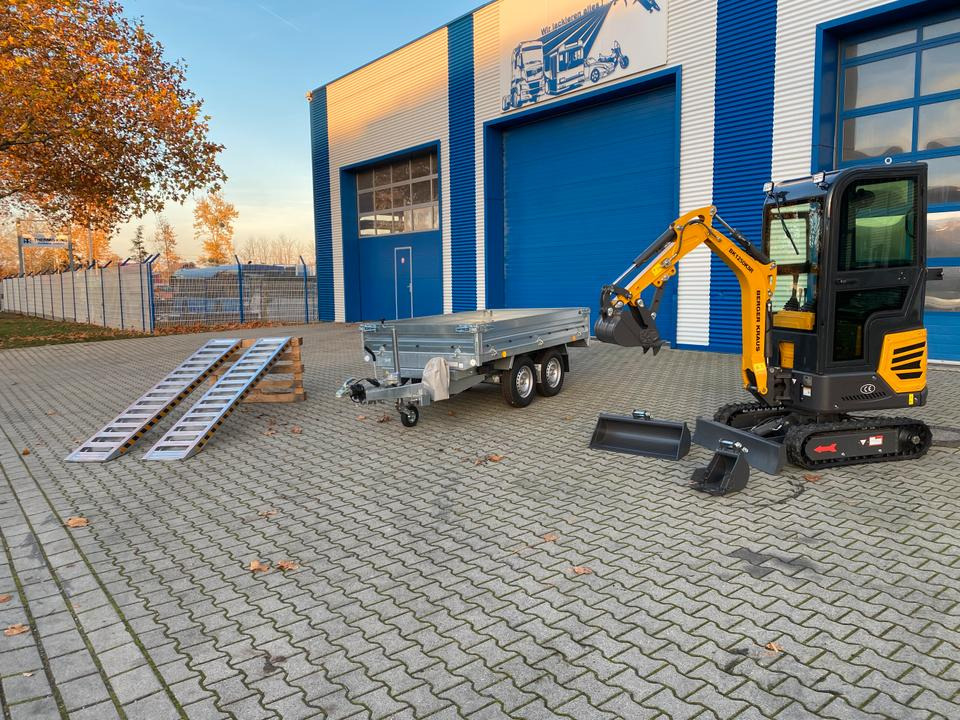 Minibagger BK1250KSR im Komplettpaket mit Kippanhänger und Auffahrrampen *INKL.19% MWST*BERGER KRAUS*SOFORT!* - Mini excavator: picture 2 Minibagger BK1250KSR im Komplettpaket mit Kippanhänger und Auffahrrampen *INKL.19% MWST*BERGER KRAUS*SOFORT!* - Mini excavator: picture 2