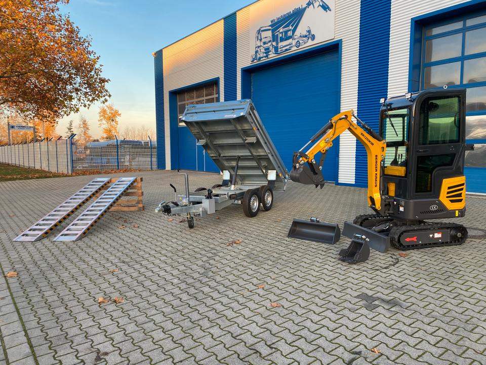 Minibagger BK1250KSR im Komplettpaket mit Kippanhänger und Auffahrrampen *INKL.19% MWST*BERGER KRAUS*SOFORT!* - Mini excavator: picture 1 Minibagger BK1250KSR im Komplettpaket mit Kippanhänger und Auffahrrampen *INKL.19% MWST*BERGER KRAUS*SOFORT!* - Mini excavator: picture 1