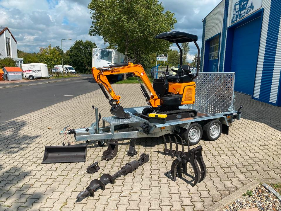 Minibagger BK1300JSR + Anhänger + Zubehör *INKL.19% MWST*BERGER KRAUS*KUBOTA*JOYSTICK*SCHENKWARM*SOFORT!* - Mini excavator, Trailer: picture 2 Minibagger BK1300JSR + Anhänger + Zubehör *INKL.19% MWST*BERGER KRAUS*KUBOTA*JOYSTICK*SCHENKWARM*SOFORT!* - Mini excavator, Trailer: picture 2