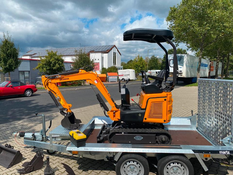 Minibagger BK1300JSR + Anhänger + Zubehör *INKL.19% MWST*BERGER KRAUS*KUBOTA*JOYSTICK*SCHENKWARM*SOFORT!* - Mini excavator, Trailer: picture 4 Minibagger BK1300JSR + Anhänger + Zubehör *INKL.19% MWST*BERGER KRAUS*KUBOTA*JOYSTICK*SCHENKWARM*SOFORT!* - Mini excavator, Trailer: picture 4