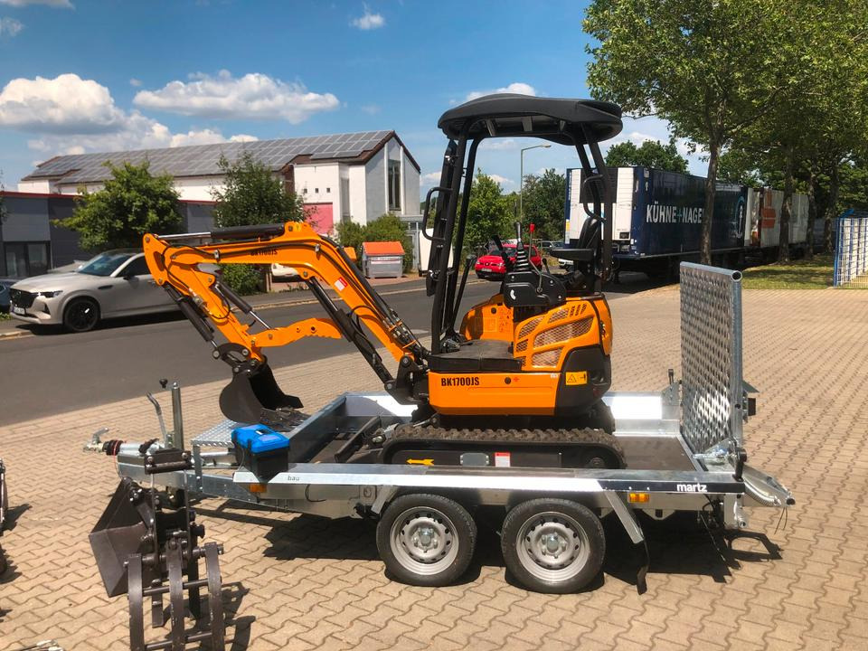 Minibagger BK1700JS + Tieflader + Zubehör *INKL.19% MWST*BERGER KRAUS*KUBOTA*JOYST*SOFORT! - Mini excavator, Trailer: picture 3 Minibagger BK1700JS + Tieflader + Zubehör *INKL.19% MWST*BERGER KRAUS*KUBOTA*JOYST*SOFORT! - Mini excavator, Trailer: picture 3