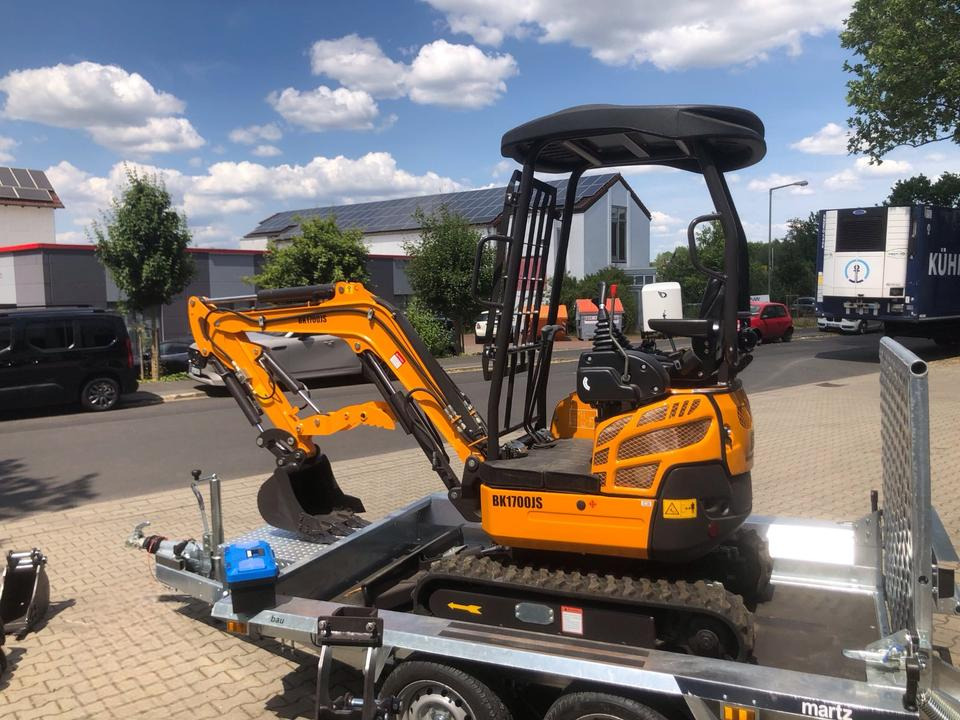 Minibagger BK1700JS +Tieflader +Zubehör *INKL.19% MWST*BERGER KRAUS*KUBOTA*JOYST*SOFORT! - Mini excavator, Trailer: picture 4 Minibagger BK1700JS +Tieflader +Zubehör *INKL.19% MWST*BERGER KRAUS*KUBOTA*JOYST*SOFORT! - Mini excavator, Trailer: picture 4
