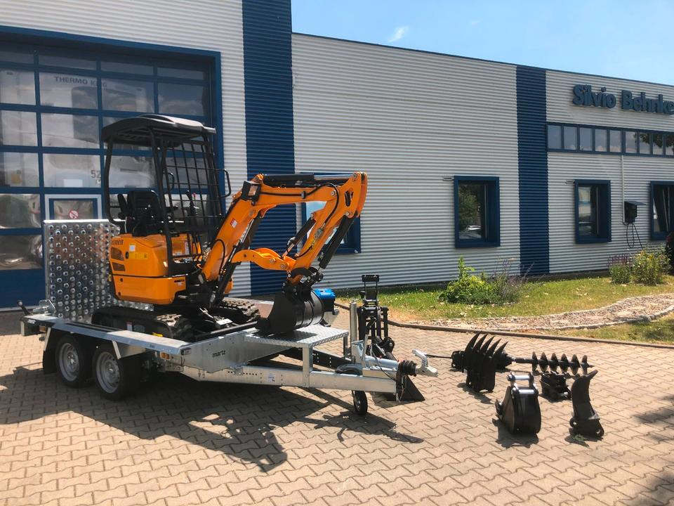 Minibagger BK1700JS + Tieflader + Zubehör *INKL.19% MWST*BERGER KRAUS*KUBOTA*JOYST*SOFORT! - Mini excavator, Trailer: picture 4 Minibagger BK1700JS + Tieflader + Zubehör *INKL.19% MWST*BERGER KRAUS*KUBOTA*JOYST*SOFORT! - Mini excavator, Trailer: picture 4
