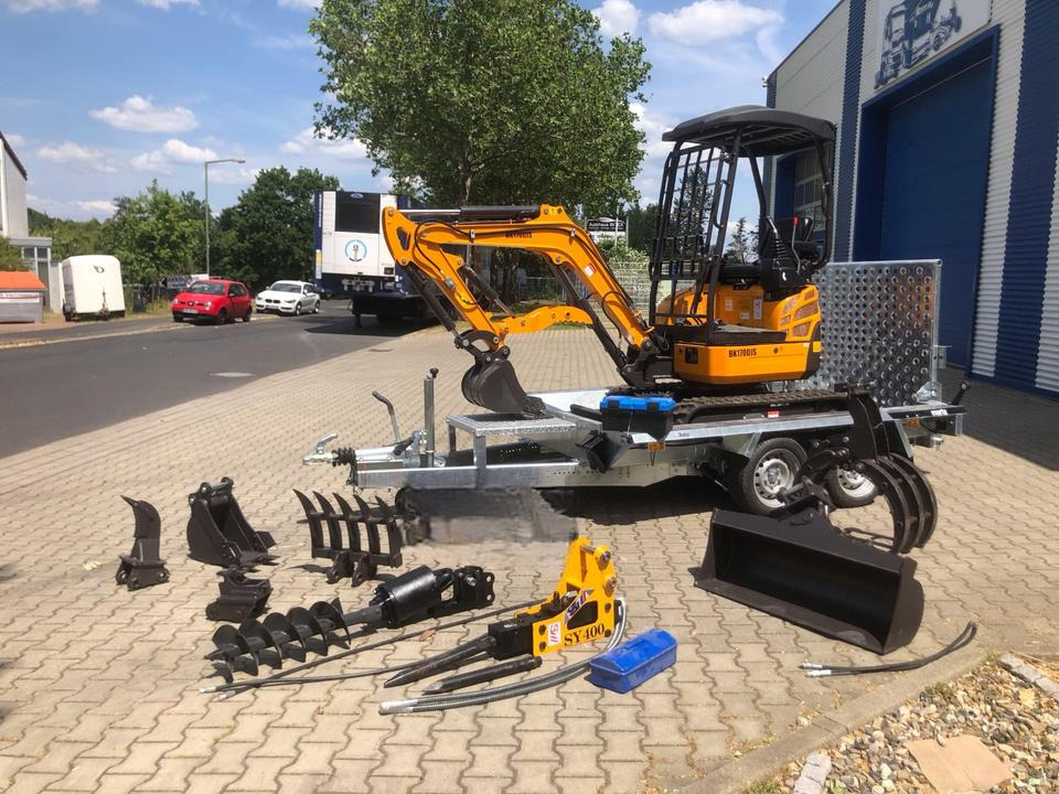 Minibagger BK1700JS +Tieflader +Zubehör *INKL.19% MWST*BERGER KRAUS*KUBOTA*JOYST*SOFORT! - Mini excavator, Trailer: picture 2 Minibagger BK1700JS +Tieflader +Zubehör *INKL.19% MWST*BERGER KRAUS*KUBOTA*JOYST*SOFORT! - Mini excavator, Trailer: picture 2