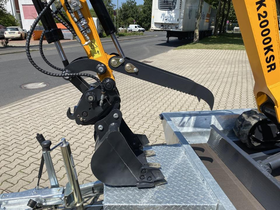 Mini excavator, Trailer Minibagger BK2000KSR + Tieflader + Zubehör *INKL.19% MWST*BERGER KRAUS*YANMAR*SCHWENKARM* VERSTELLFAHRWERK*: picture 14