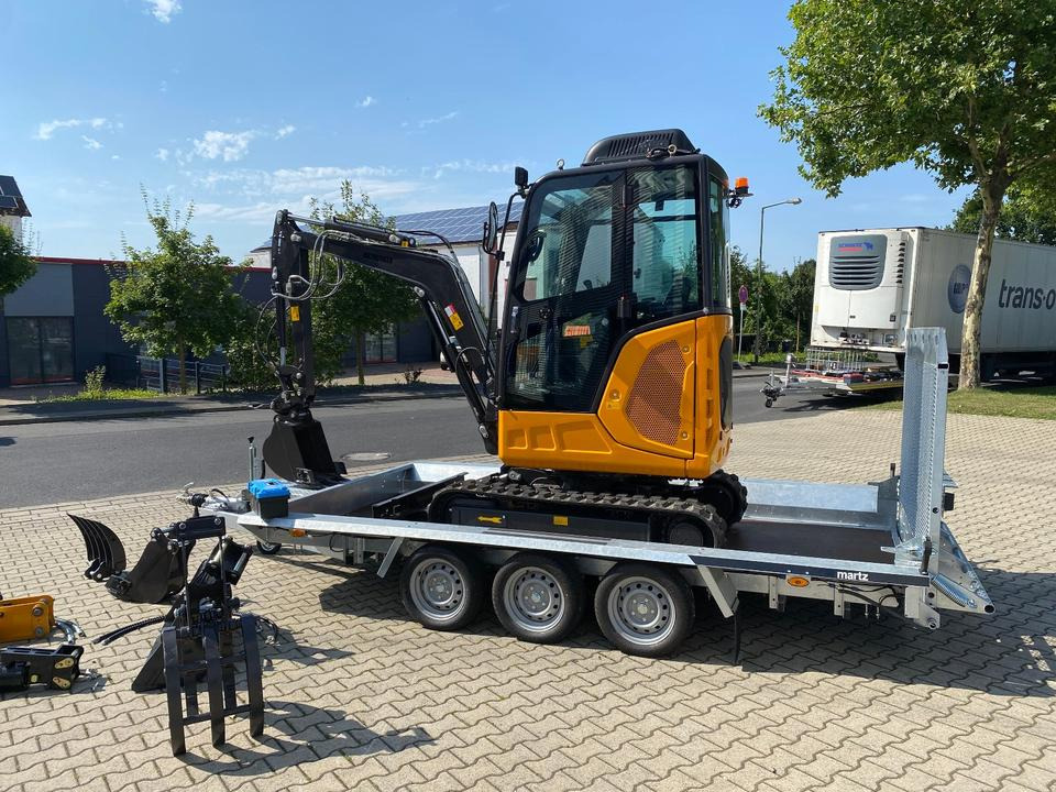 Minibagger BK2800ASR + Tieflader + Zubehör *INKL.19% MWST*BERGER KRAUS*KUBOTA*SCHWENKARM* VERSTELLFAHRWERK*KLIMA* - Mini excavator, Trailer: picture 4 Minibagger BK2800ASR + Tieflader + Zubehör *INKL.19% MWST*BERGER KRAUS*KUBOTA*SCHWENKARM* VERSTELLFAHRWERK*KLIMA* - Mini excavator, Trailer: picture 4