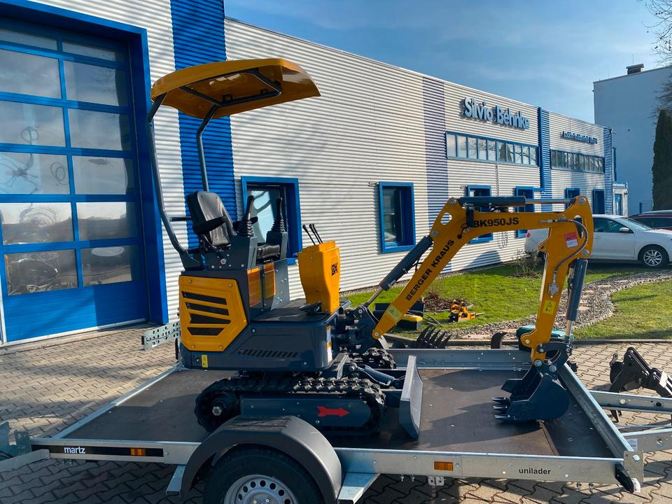 Minibagger BK950JS + Anhänger + Zubehör *INKL.19% MWST*BERGER KRAUS*JOYSTICK*SOFORT!* - Mini excavator, Trailer: picture 5 Minibagger BK950JS + Anhänger + Zubehör *INKL.19% MWST*BERGER KRAUS*JOYSTICK*SOFORT!* - Mini excavator, Trailer: picture 5