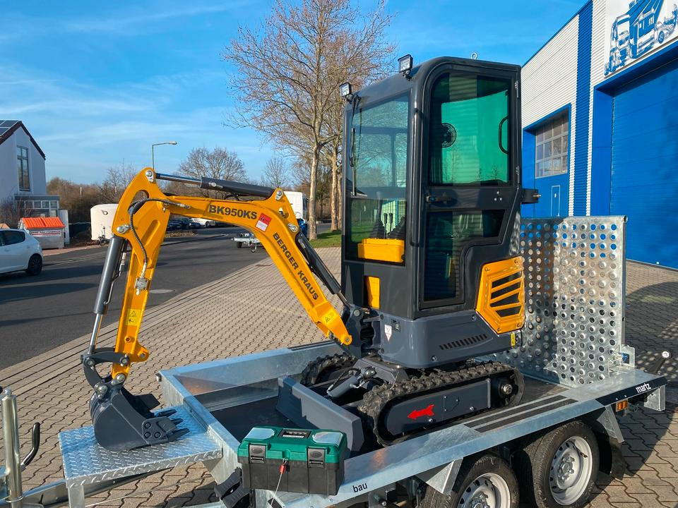 Minibagger BK950KS + Tieflader + Zubehör *INKL.19% MWST*BERGER KRAUS*KABINE*SOFORT!* - Mini excavator: picture 4 Minibagger BK950KS + Tieflader + Zubehör *INKL.19% MWST*BERGER KRAUS*KABINE*SOFORT!* - Mini excavator: picture 4